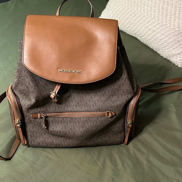 Michael Kors Chestnut and Cocoa Backpack - Picture 1 of 4